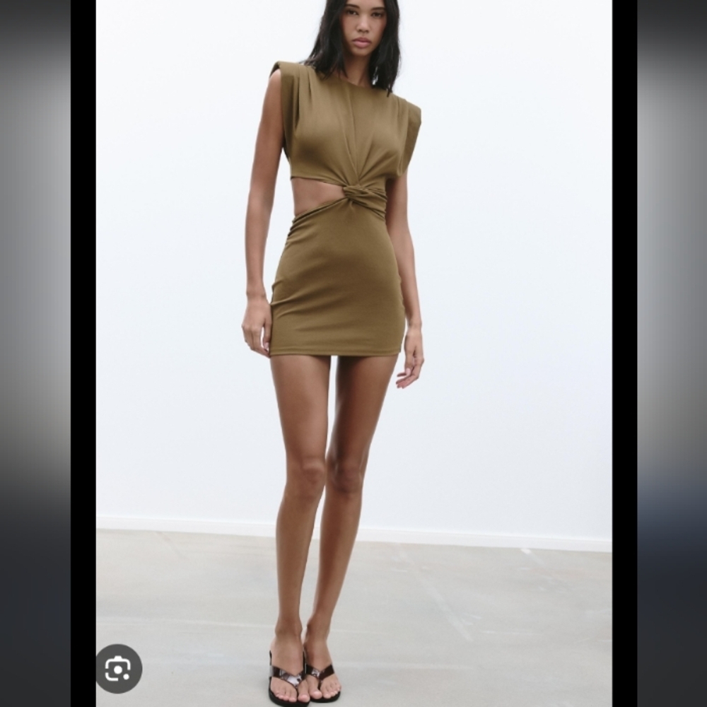 NWT Zara Olive Mini Dress